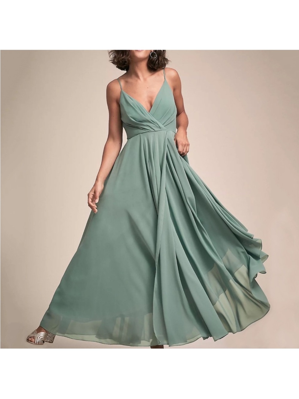 Anthropologie BHLDN Eva Maxi Dress in Moss Small